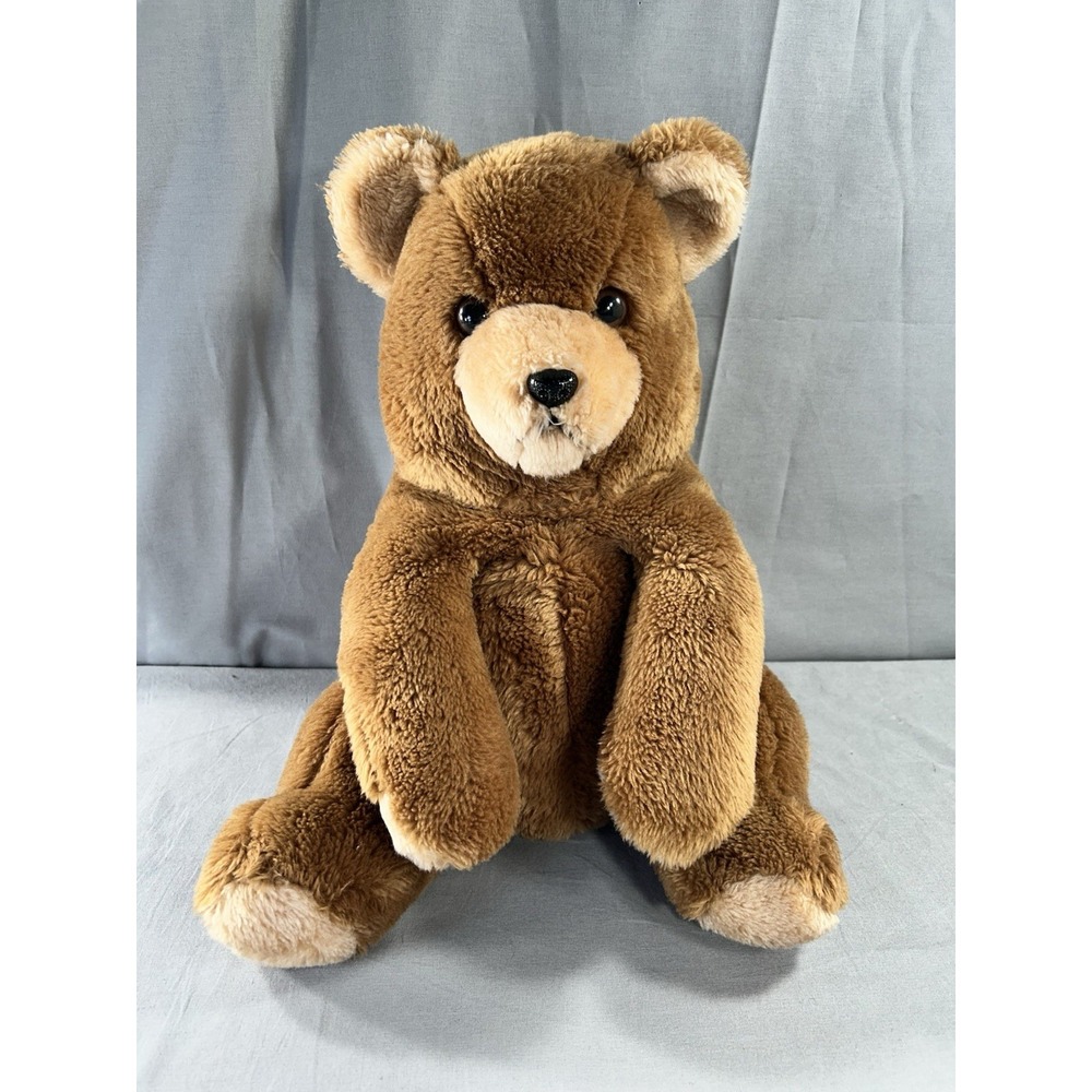 Vintage 1980's Russ Berrie #661 Brown Bear Plush "Oliver" 15" Stuffed Animal